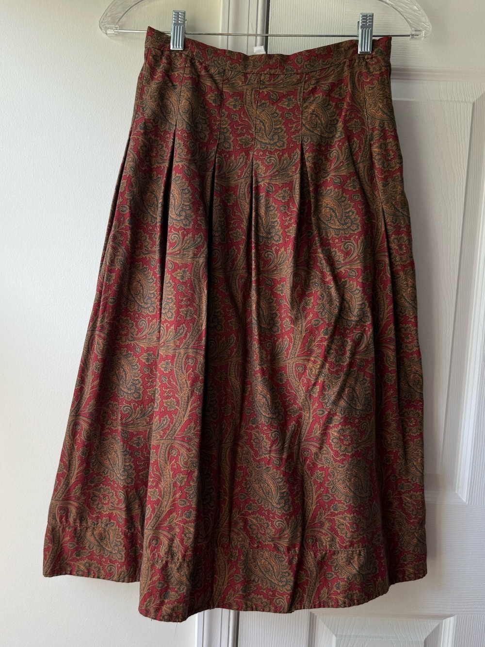 Vintage Ralph Lauren  paisley midi skirt Size 8( vintage see pictures please)